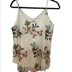 Willow embroidered floral camisole